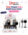 TAROS 7769 PONPON KEDİ BAŞLIKLI KURŞUN KALEM 24 LÜ STAND