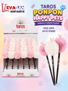 TAROS 8414 PONPON HAPPY PETS BAŞLIKLI KURŞUN KALEM 24 LÜ STAND 