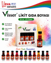 VİSSER 50 ML SİYAH LİKİT GIDA BOYASI PK:6 LI