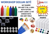WORKSHOP DOLUM SETİ 200 FIRÇA+200 6 LI TÜP 6 ADET 1,3 KĞ BOYA