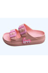 Çift Tokalı Plaj-havuz-bahçe-tatil-günlük Açık Stickerlı Çocuk Terliği