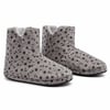 RIVA Shoes Erkek Gri Çapa Desenli Peluş Ev Botu Yumuşak Astarlı Kışlık Panduf Ev Botu
