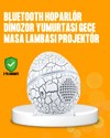 14 Renkli Nebula Yıldız Projektör + Müzik + Gürültü Cihazı + Zamanlayıcılı