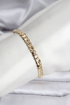 14K Gold Renk Kaplama Ezme Zincir Model Kadın Bileklik