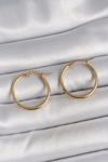 316 Çelik Gold Renk 22mm Kadın Halka Model Kadın Küpe