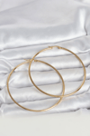 316L Çelik Gold Renk 70 mm Kadın Halka Küpe