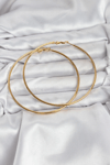 316L Çelik Gold Renk 75 mm Halka Küpe