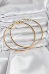 316L Çelik Gold Renk 75 mm Halka Küpe