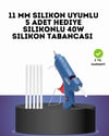 40W Sıcak Silikon Tabancası 5 Silikon Hediyeli Dayanıklı Tasarım