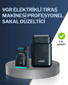 5 W Güçlü USB Şarjlı Sakal Şekillendirici – İki Başlıklı, Su Geçirmez Tasarım