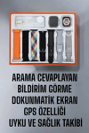 Akıllı Saat 7 Kordonlu Metal,Plastik Ve Hasır Kordon Seçeneği