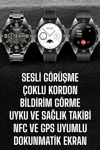 Akıllı Saat Titreşimli Pusula Nabız ve Tansiyon Ölçer NFC Uyumlu