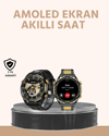 Amoled Ekran Akıllı Saat Uyku Nabız Adım Ölçer Su Geçirmez