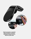 Araç İçi Telefon Tutucu + Quick Charge 3.0 Araç Şarj Cihazı Seti