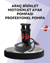 Basınç Saatli Ayak Pompası Bisiklet ve Araç Uyumlu