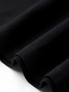 Baskılı Oversize Bisiklet Yaka T-shirt - Siyah