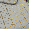 Beyaz Geometrik Desenli Mini Boy Karton Hediye Çantası
