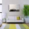 Beyaz Spor Araba Fotoğrafı Kanvas Tablo 50 x 70