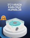 Bluetooth Hoparlör – 3-ü-1 Saatli Gece Lambası ve Vintage Tasarım