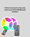 Bluetooth Kontrollü Smart Şerit Led 10M Sese Duyarlı RGB Aydınlatma