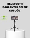 Bluetooth Selfie Çubuğu – 360° Dönebilen Başlık, Kablosuz Bağlantı