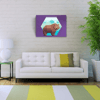 Boz Ayı Figürü Soyut Çalışma Kanvas Tablo 50 x 70