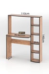 Çalışma Masası 5 Raflı Kitaplık Atlantik Çam