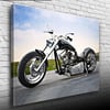 Chopper Siyah Motosiklet Kanvas Tablo 50 x 70