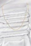 CM 14K Gold Renk Burgu Model 60 cm Kadın Kolye