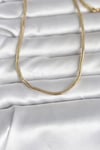 CM 14K Gold Renk Yılan Zincir Model 60 cm Kadın Kolye