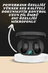 Dijital Göstergeli Kulaklık ve 7 Kordonlu Akıllı Saat Android ve İOS Uyumlu Uyku Takibi Sesli Görüşme