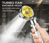 Duş Başlığı Turbo Pervaneli Serinletici Tasarım
