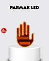 El Hareketiyle Kontrol Edilen 176 LED Amber Güvenlik Lambası