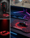 Ergonomik  Mouse ve Mousepad 3 DPI Ayarlı LED Işıklı Tasarım