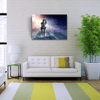 Futuristik , İnsansı Robot , Mavi Tonlar Kanvas Tablo 50 x 70