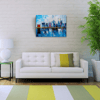 Gökdelenler ile köprünün yansıması Yağlıboya Kanvas Tablo 50 x 70