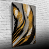 Gri ve Altın Rengi Dekoratif Kanvas Tablo 50 x 70