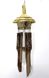 Hasır Kuş Yuvalı Bambu Çan 50 cm