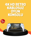 HDMI Çıkışlı Çok Fonksiyonlu Renkli Ekranlı El Konsolu