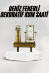 Hediyelik Kum Saati Retro Dekoratif Deniz Feneri Kum Saati