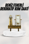Hediyelik Kum Saati Retro Dekoratif Deniz Feneri Kum Saati