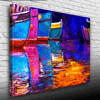 İskeledeki Balıkçı Kayıkları Yağlıboya Kanvas Tablo 50 x 70