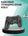 Kablosuz PS4 Oyun Kolu – Çift Titreşimli Motor, Uzun Pil Ömrü ve Hassas Kontrol