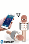 Karaoke Mikrofon Dahili Hoparlörlü Sd-usb-aux Girişli Bluetooth Hoparlör