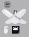 Katlanabilir 4 Kollu LED Ampül 60 Watt 6000 Lumen Beyaz Işık