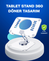 Katlanabilir Tablet Standı Ayarlanabilir Kaymaz Şeffaf Tasarım