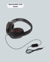 Kırmızı  Headset Mikrofonlu Sağlam Kablolu Konforlu