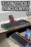 Klavyesi Q Klavye RGB Işıklı Mouse Hediyeli