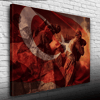 Kurtuluş Savaşı Temalı Şanlı Türk Bayrağı KANVAS Tablo 50 x 70