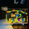 LED Aydınlatmalı Yazı ve Çizim Tahtası - Küçük Boy 20x20 cm